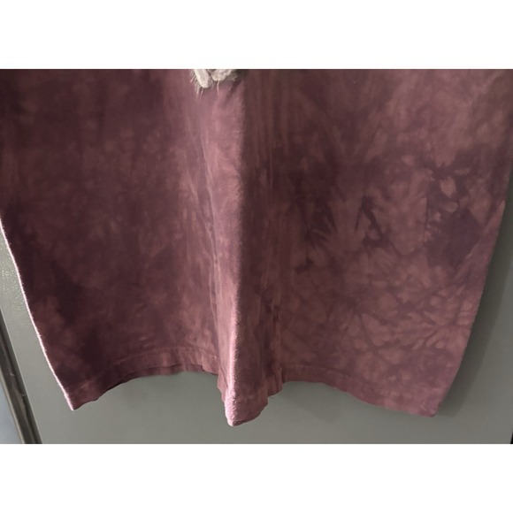 The Mountain Adult T-shirt Burgundy Tie Dye Horse Design Multicolor Men's XL - Picture 5 of 5